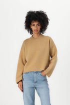 Premium merino wool sweater with soft, lightweight, breathable knit.