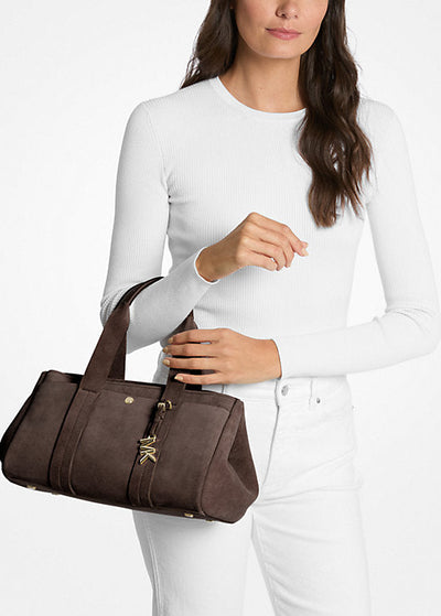 Suede Handbag