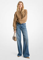 High-waisted wide leg jeans with a relaxed fit and durable premium denim.